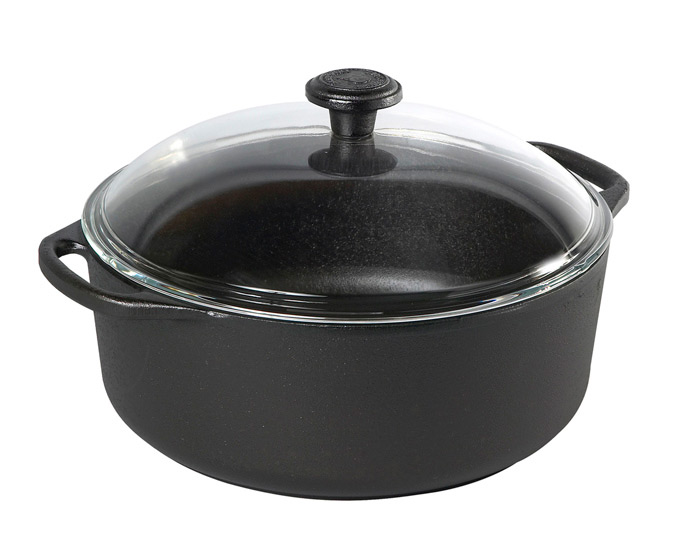 Skeppshult Gryta Rund Med Glaslock 5,5 L Ø 28 cm