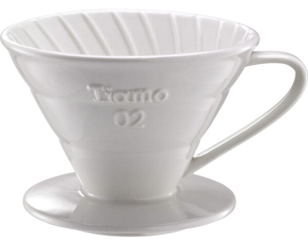 Tiamo Kaffefilterbryggare Keramisk Vit