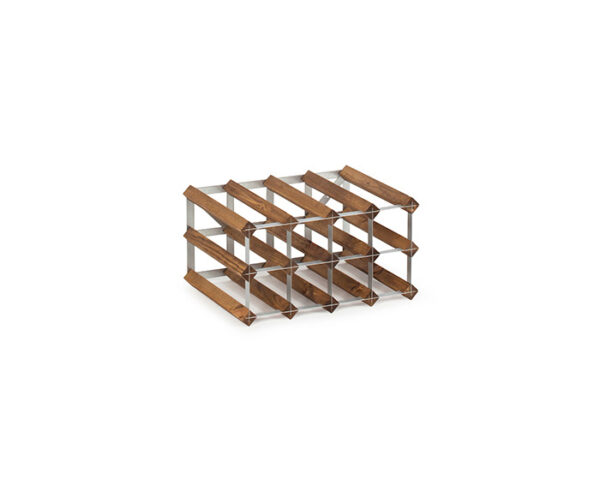 Traditional Wine Racks Vinställ 12 Flaskor Mörk Bets