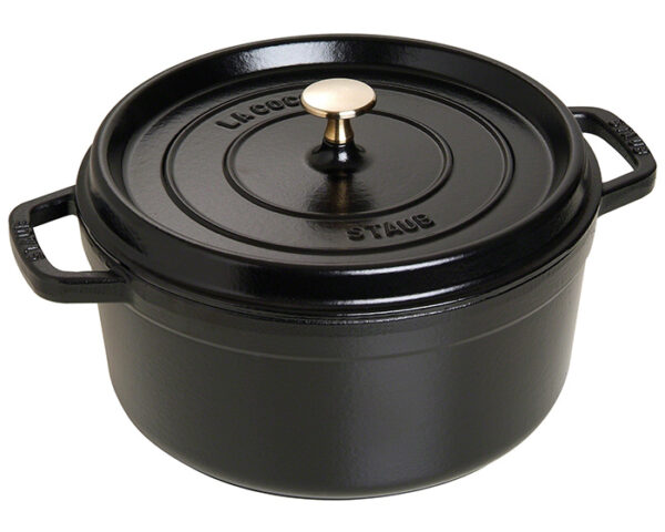 Staub Gryta Rund 5,2 L Ø 26 cm Svart