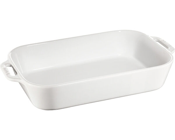 Staub Ugnsform Rektangulär 34x24 cm Vit