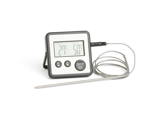 Exxent Digital Stektermometer & Timer Rostfri