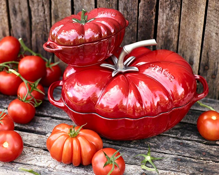 Staub Tomatgryta Mini Stengods 0,5 L Röd - Bild 2