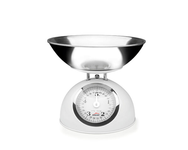 Lacor Våg Analog Med Rostfri Skål 5 Kg Vit
