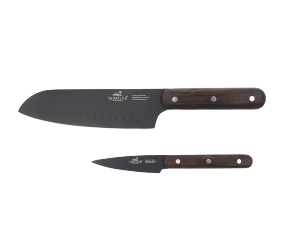 Sabatier Lion Phenix Knivset Svart/Trä