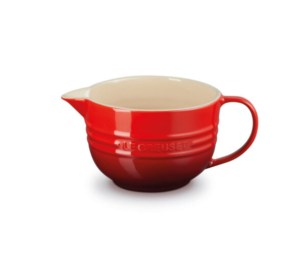 Le Creuset Beredningsskål Med Hällpip I Stengods Cerise