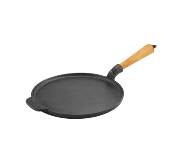 Carl Victor Pannkaksjärn Gjutjärn 23 cm Trähandtag Bok