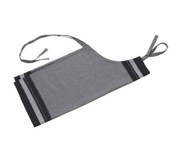 Bastian Jumbo Förkläde 90x80 cm Svart/Natur Randig