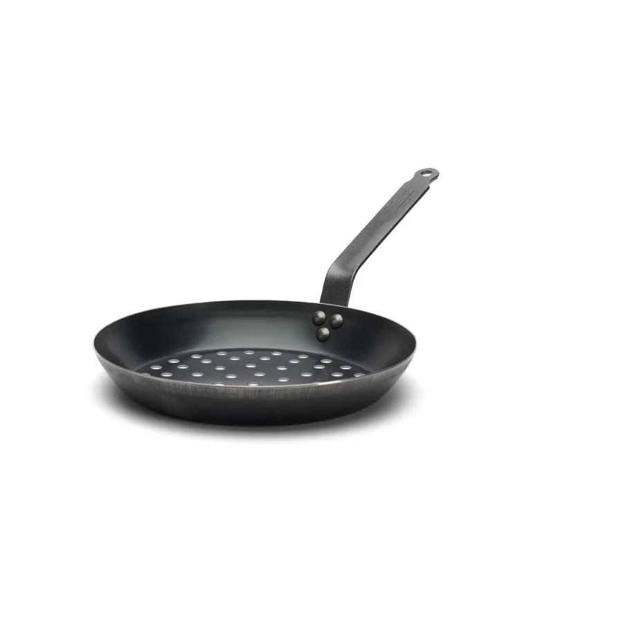 De Buyer BBQ & Grönsakspanna Kolstål 28 cm - Bild 2
