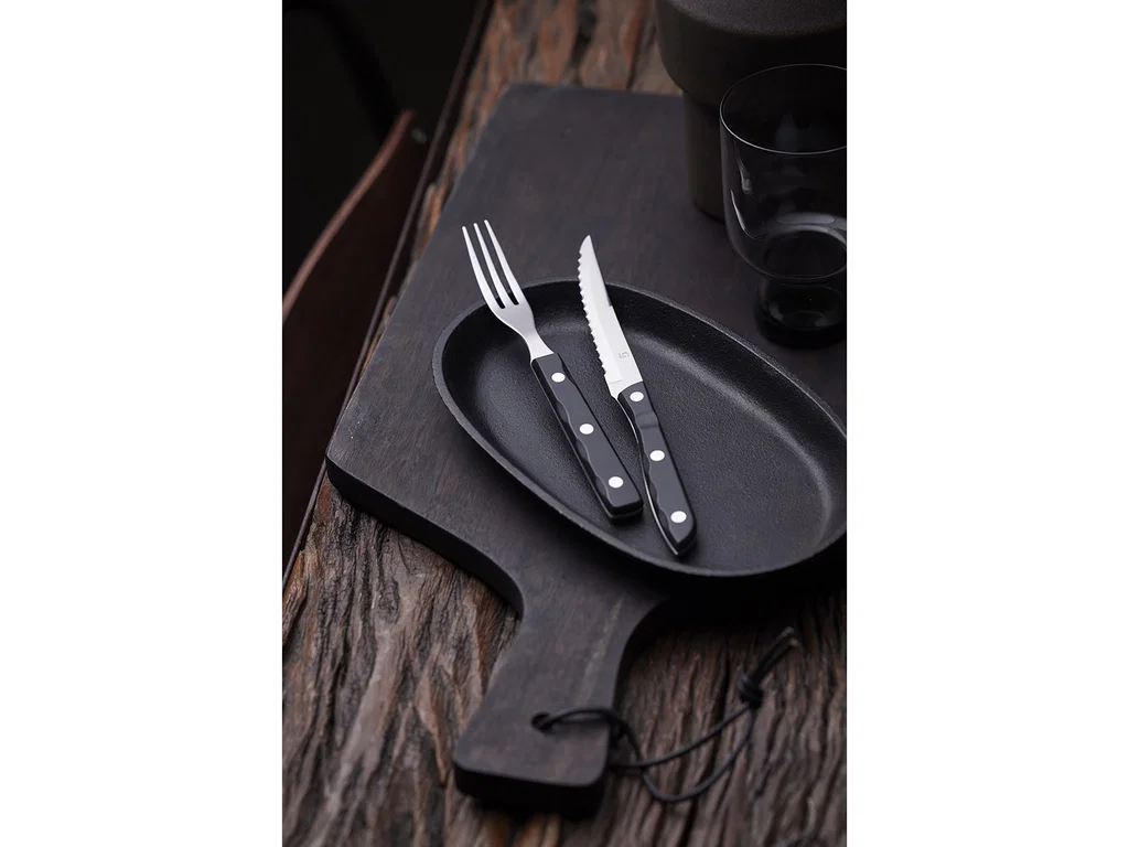 Gense Old Farmer Steak/Grillbestick 12 Delar Svart/Stål - Bild 2