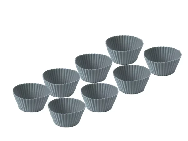 Funktion Muffinsformar Silikon 8 st Grå