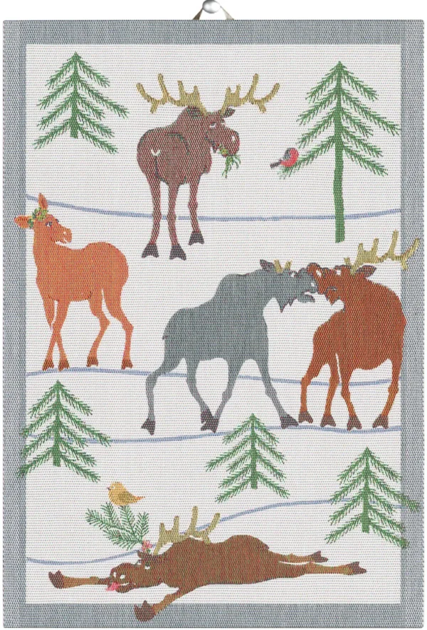 Ekelund Handduk Clumsy Moose 35x50 cm